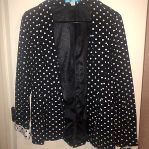 Polka dot blazer